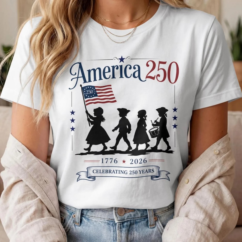 Vintage Fourth of July Shirt, Patriotic Gift USA Retro Graphic Shirt, 1776-2026