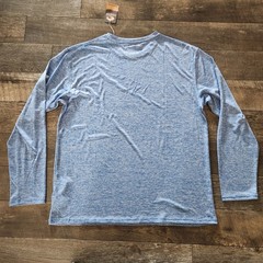 Costa Del Mar Technical Crew Shirt Mens XL Heather Blue Fishing UPF NWT