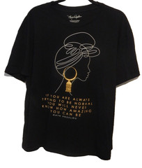 Maya Angelou Silhouette Tee-Shirt “Trying To Be Normal” Size 2XL Or 19 NWOT