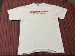 MENS USED VINTAGE 90S ALLSPORT SINGLE STITCH GEARHEADS BIKE CYCLING SHOP SIZE XL