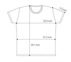Son of a Tailor Smoky Blue Custom T-Shirt Large Supima Cotton