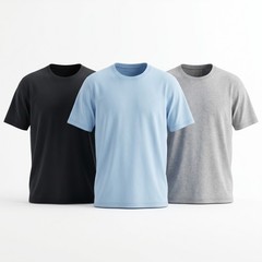 Men’s 3 Pack 100% Cotton T-Shirts Short Sleeve Crew Neck Casual Basic Tee