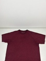 BYLT Basics Crew Neck T Shirt Mens Size L Large Maroon Straight Hem S/S EUC