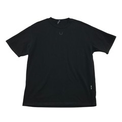 ASRV Mens DSG-0481 Short Sleeve T-Shirt Black Cotton Athletic Top Size L