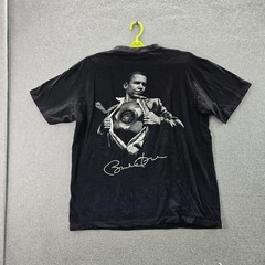 VINTAGE Barrack Obama Men Shirt 2XL Black Y2K Basketball Parody Hip Hop Tee