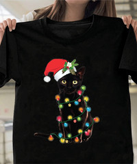 Rare Cat Christmas Cotton Tee Gift For Fan S to 5XL T-shirt