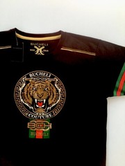 Men’s Bucheli T Shirt,Italian Style,Cotton,Slim Fit,Stretch M…..A4.M