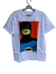NEW Bait X Batman Men’s Large T Shirt Adam West DC Comics Art Modern White