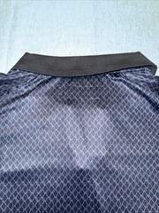 Retro Open Collar Polo In Square Geo Print XL -Brand- Tailored Athlete