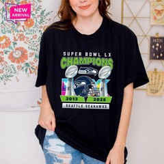Seahawks Bowl LX Champns 2x Limited TShirt – Size S to 5XL