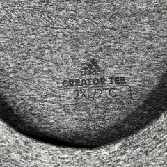 Adidas Creator TEE Shirt Gray Heather Logo Graphic Print Mens 2XL