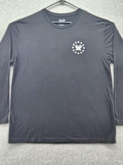 Vortex Shirt Mens XL Black Long Sleeve Crew Neck Logo Jersey Lightweight