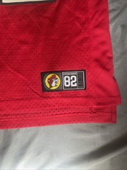 Buc-ees Football Texas #82 Beaver Small Slight-Oversize Fit Red Jersey