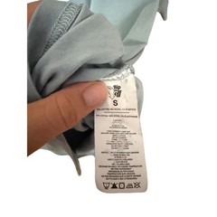 TravisMathew Mens Small Light Blue Gray Short Sleeve Crew Neck T-Shirt