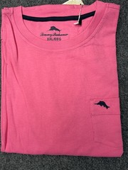 Tommy Bahama Pocket T Shirt Mens XXL NEW Marlin Logo Cotton Tee Red Blue Gray