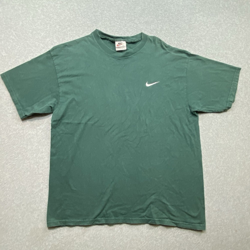 VTG Nike Swoosh Running Embroidered Logo Made In USA Sz L Distressed
