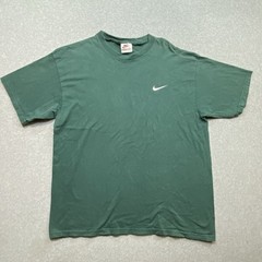 VTG Nike Swoosh Running Embroidered Logo Made In USA Sz L Distressed