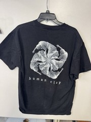 1999 Creed Human Clay Band T Shirt Large Black Delta Faded Band