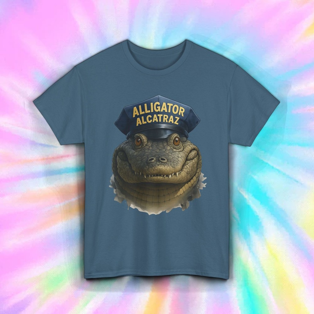 Alligator Alcatraz Shirt Animal Gator Prison Warden Costume Graphic Tee S-5XL
