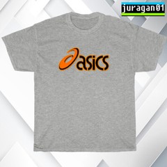 New Retro Asics Logo Black/Navy/Sport Grey/White Men’s T-Shirt S-5XL