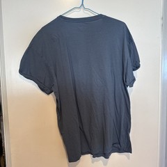 New Look Mens Blue Crew Neck Short Sleeve T-Shirt Size Large after Wash = Medium