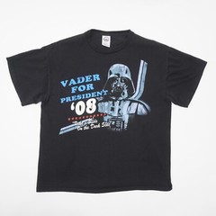 Star Wars Darth Vader For President 08 Mens Large Black Cotton Delta T Shirt