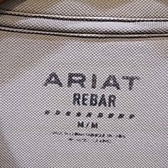 Ariat Rebar T-Shirt Men’s Medium Gray Short Sleeves Front Pocket