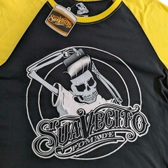 Suavecito Pomade Men’s Medium T-shirt 3/4 Sleeve Black And Yellow NWT