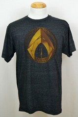 DC Comics Aquaman Logo T-shirt Comic Book Superhero Graphic Tee Gray NWT