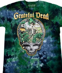GRATEFUL DEAD-CELTIC BERTHA-STEAL YOUR FACE-TIE DYE T-SHIRT- S-M-L-XL-2X Irish