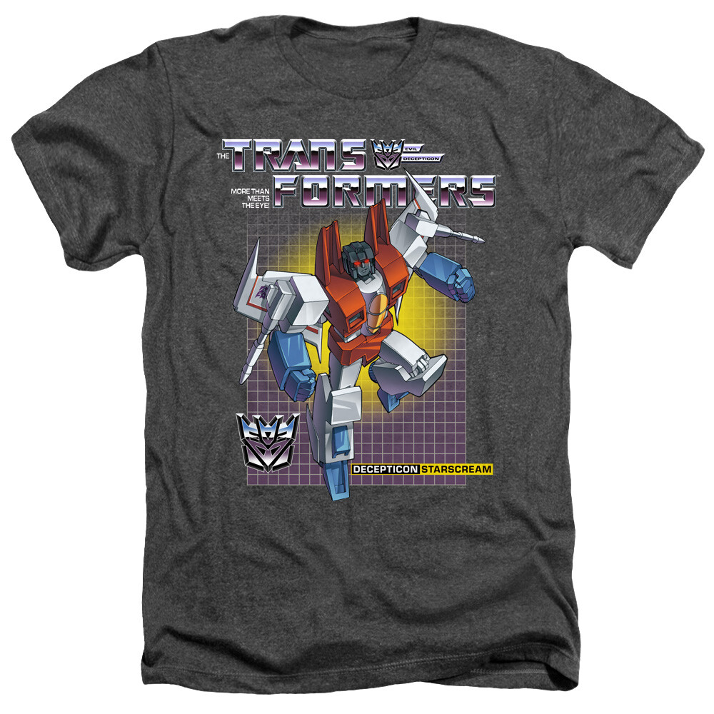 TRANSFORMERS STARSCREAM Licensed Adult Men’s Heather Tee Shirt SM-3XL