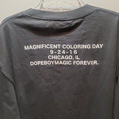 Dope. Boy. Magic×Chance The Rapper Magnificent Coloring Day 2016 Tour T-Shirt L