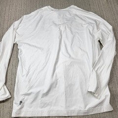 Public Rec Shirt Mens XL White Long Sleeve Henley Jersey Casual Soft Athletic