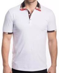 Men’s Luxurious Polo Shirt,Italian Style,Modern,Slim Fit,Spandex 2XL…..C2.B