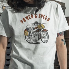 NON STOCK Pure Cotton Men T-Shirt Power & Speed Heavyweight Basic Tee T-Shirts