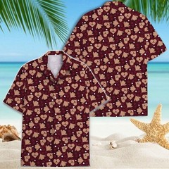 Funny Heart Hawaiian Shirt Adult Humor Aloha Vacation Couple Party Shirt