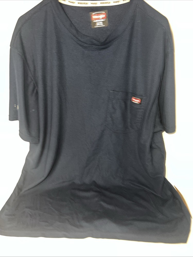 Wrangler Workwear Men’s Short Sleeve Crew T-shirt In Navy XL