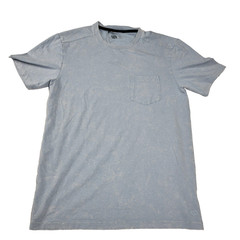 VRST Essential Pocket Shirt Mens Sm Muted Denim Breathable Custom Dyed Tee (633)