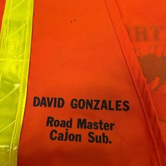 XL Vintage Santa Fe Railroad Safety Vest Orange Reflective Hi Vis Workwear BNSF