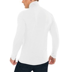 Men’s Mock Turtleneck T-Shirt Solid Long Sleeve Pullover Basic Undershirt Tops
