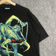 Vintage 1997 Todd McFarlane Spawn Violator Comic T-Shirt Black L USA Reflective