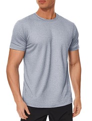 Men’s Workout T-Shirts Short Sleeve Performance Shirts Gym Athletic Casual Tops
