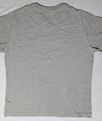 St John’s Bay Sueded Jersey V-Neck Long Sleeved Shirt Medium Gray 100% Cotton