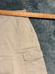 Foot Locker Cargo Shorts Mens 38 Tan Khaki 100% Cotton Twill Flat Front Outdoor