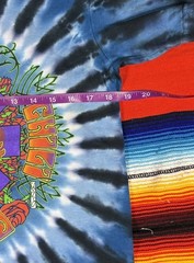 Blue and black Tie dye Red Hot Chili Peppers Tee ShirtSize small