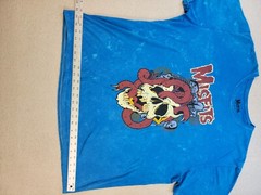 Misfits Official Squirm Mineral Wash Graphic T-Shirt Blue Men’s Size Xl