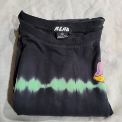 ALAB Mushroom Psychedelic Tie Dye Graphic T-shirt Take A Trip Men Medium Black