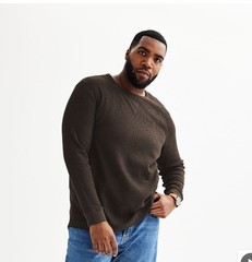Men’s Big & Tall Sonoma Waffle Tee Long Sleeve 2XL-2XLT-2XB-3XB-3XBT-4XB