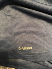 Men’s Athletic DriWorks Navy Blue Short Sleeve T-Shirt Size XL 46-48