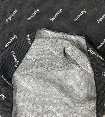Supreme x Hanes Thermal Shirt Large Black Logo FW20 Waffle Knit Long Sleeve